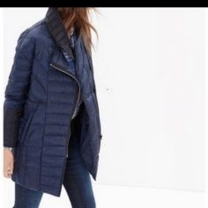 Madewell quilted down coat puffer jacket xs